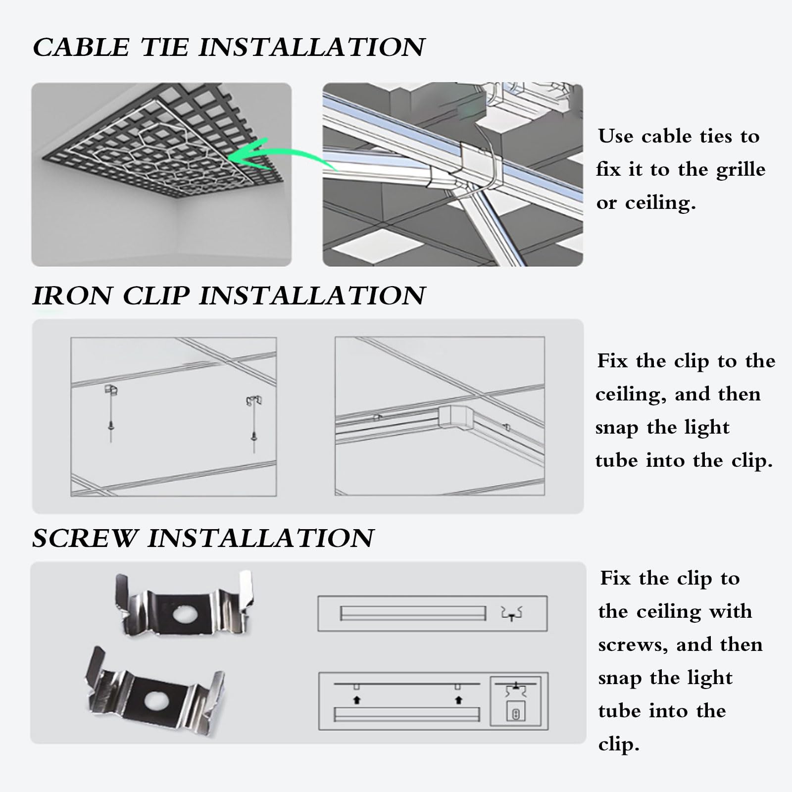 Plafonnier LED Hexagonsal pour Garage,Luminaire de Garage à LED en Nid d'abeille,Éclairage De Garage LED Hexagonsal,pour Garage,ateliers,Entrepôt,sous-Sol,Salle de Sport.