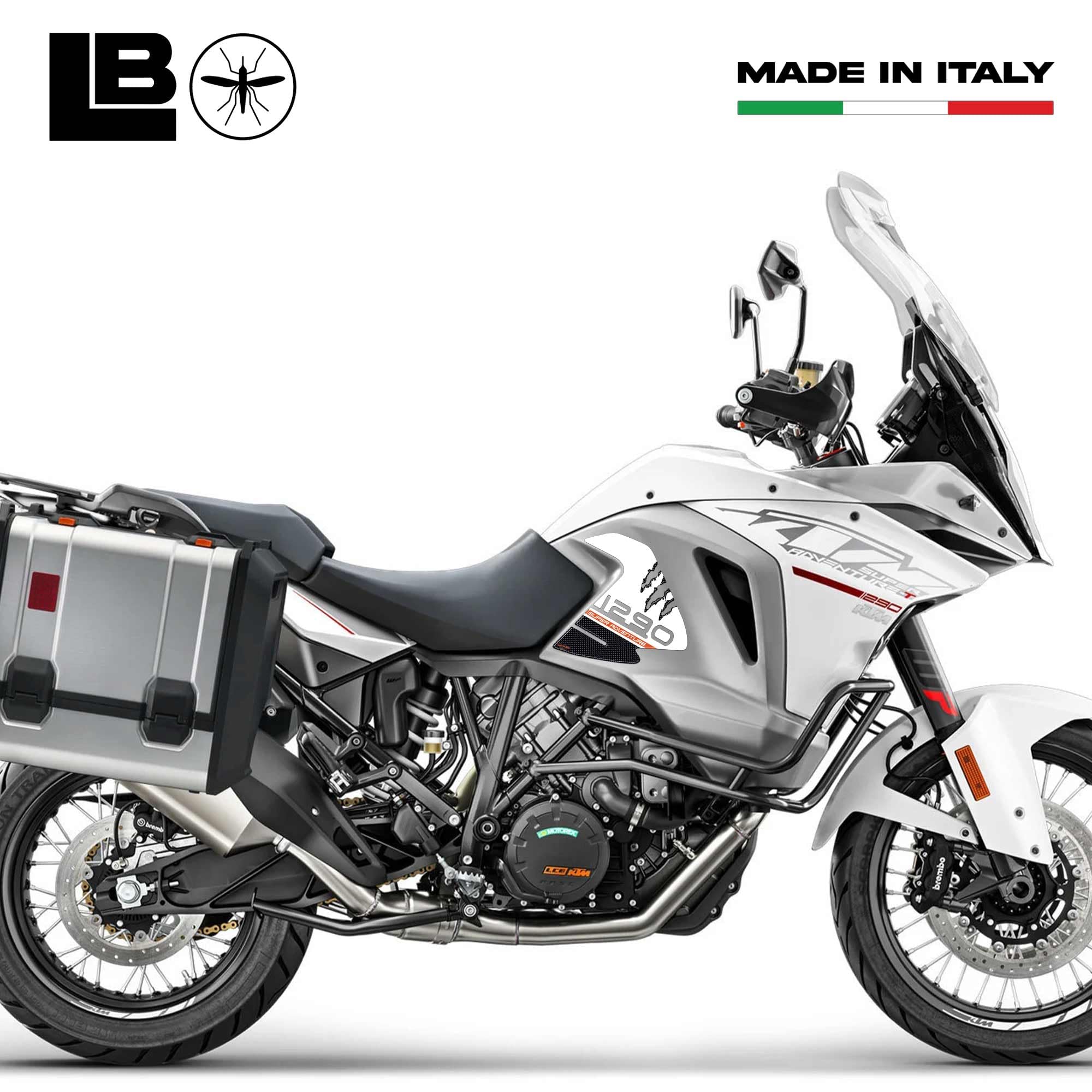 labelbike - Adesivi 3D Moto Protezione e Decorazione Laterale in Resina compatibile con KTM 1290 Super Adventure SR 2021-2022