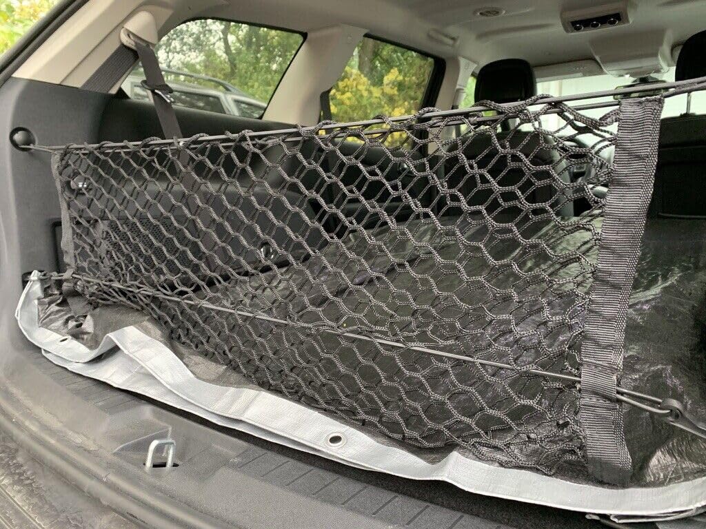 EACCESSORIES EA Rear Trunk Organizer Cargo Net for Dodge Journey 2009-2020 – Envelope Style Cargo Net for SUV - Premium Mesh Car Trunk Organizer