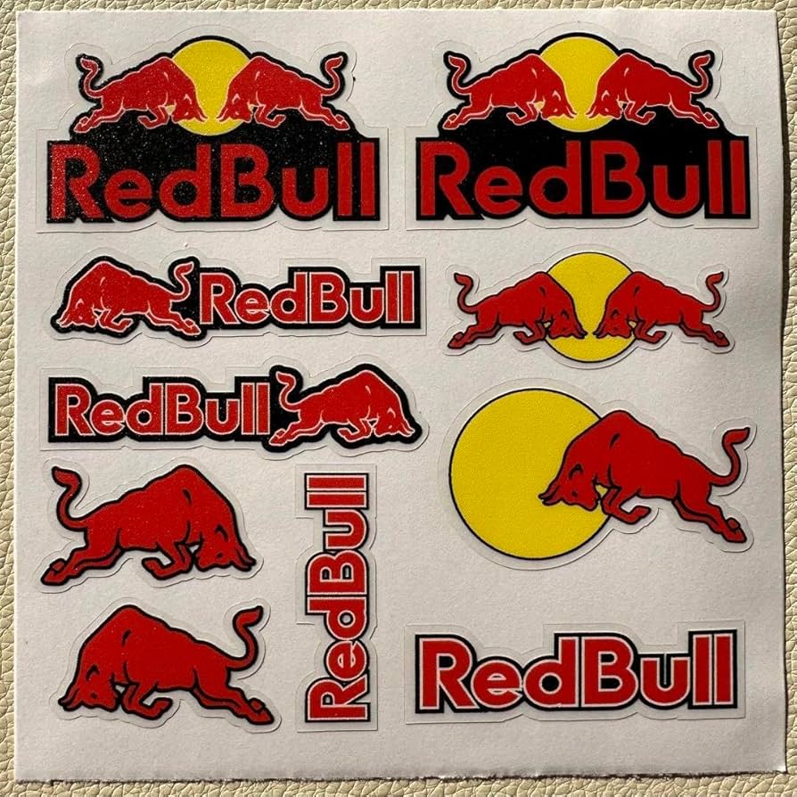 Amazon.co.jp: ◇12×12cm◇ レッドブル ステッカー? RedBull 防水