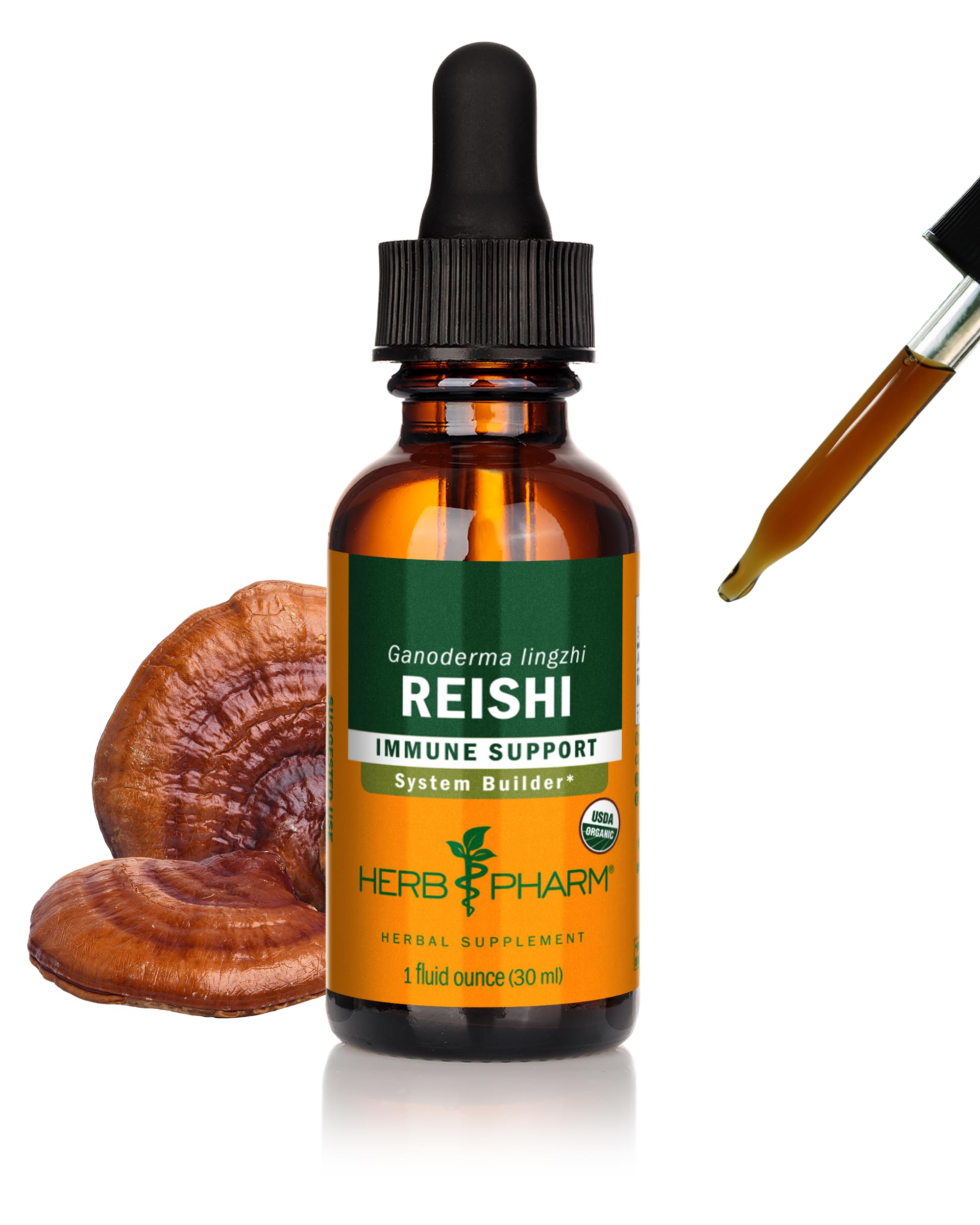 Herb Pharm Suplemento Fitoterápico de Cogumelo Reishi, Extrato Líquido, 30 mL