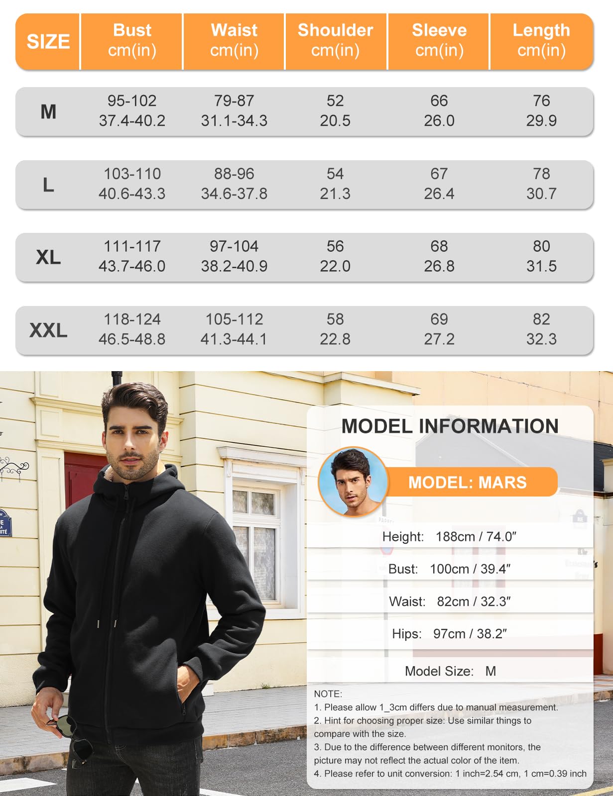 Xnova Felpa Uomo con Cappuccio in Pile e Cerniera Intera Felpa Uomo in Stile Casual Hoodie Invernale per Lavoro, Sport, Viaggi
