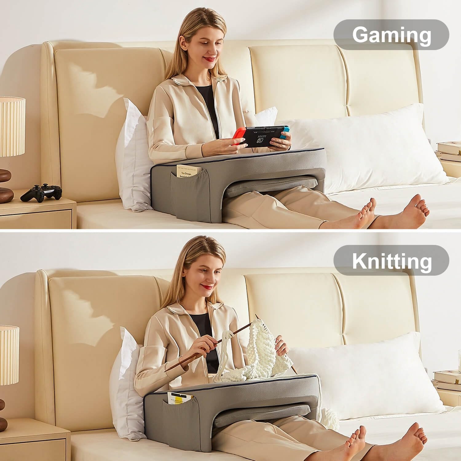Laptop Kissen Mit Armlehnen – Memory Foam, Schoß-Schreibtisch