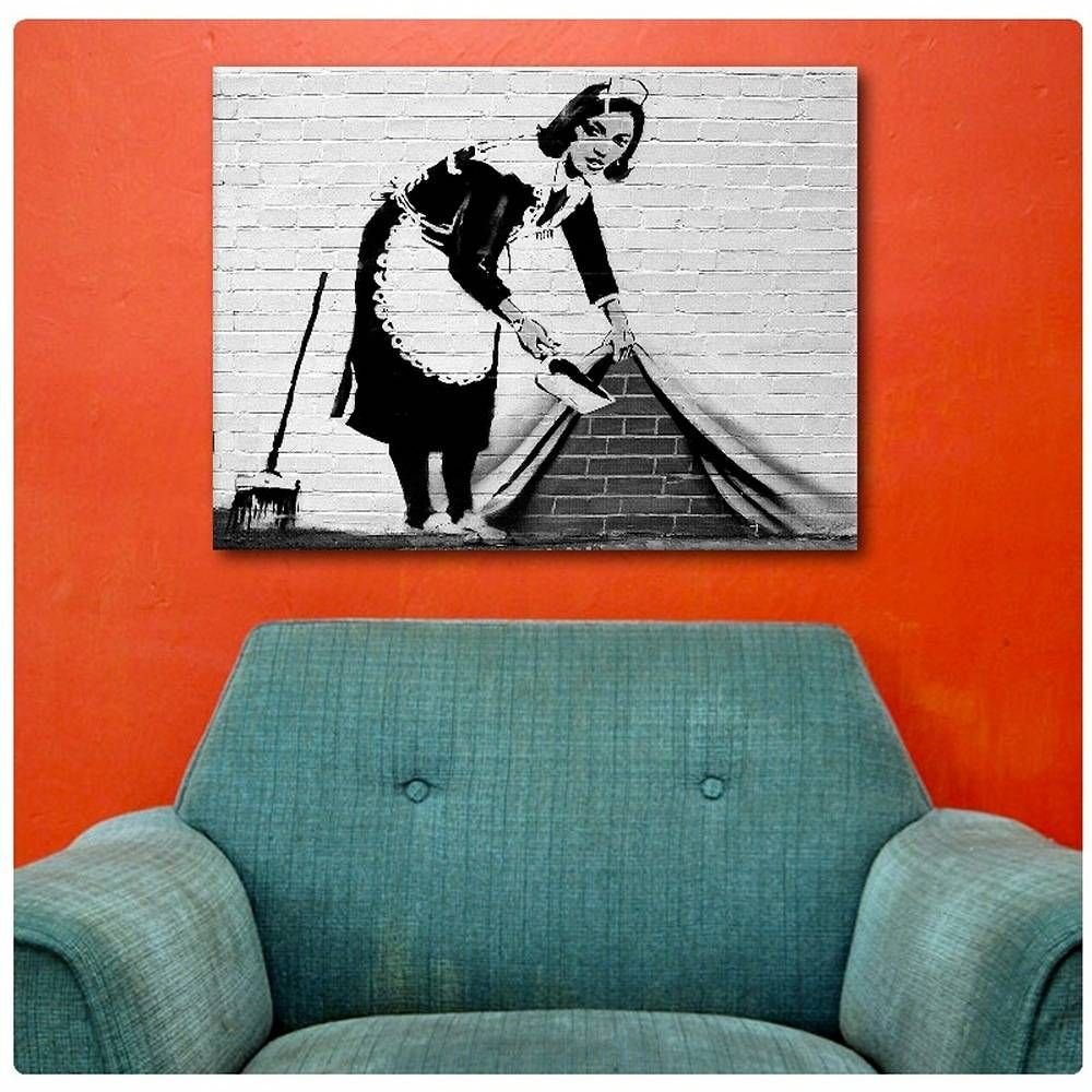 B&SA:バンクシー Amazon.co.jp: Alonlineアート – Sweeping It Under the