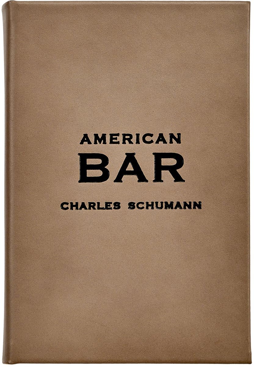 Graphic image The American Bar - L'arte di mescolare bevande con copertina rigida, consigli per baristi e ricette di mixology, cuoio legato a mano - Made in USA