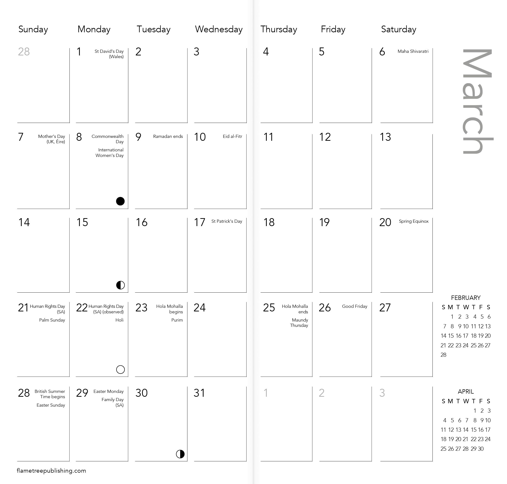 Moomin 2027 Year Planner - Month to View