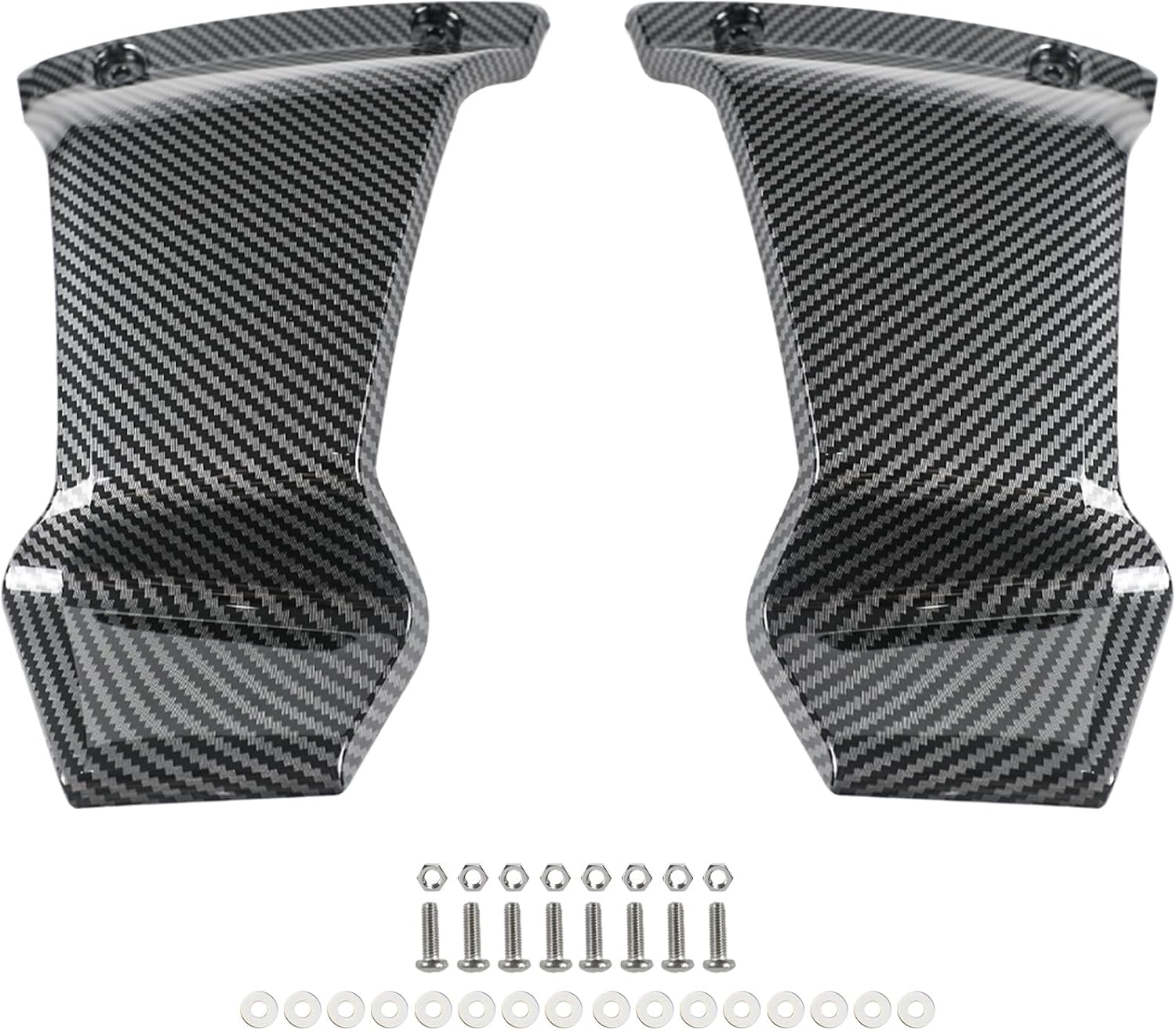 for Ryker Front Grill Trims, Carbon Fiber Front Grill Trims Lower Grill Protector for Can-Am Ryker 600, 900, Sport & Rally Editions Accessories All Models(2PCS, Replaces #219400947)