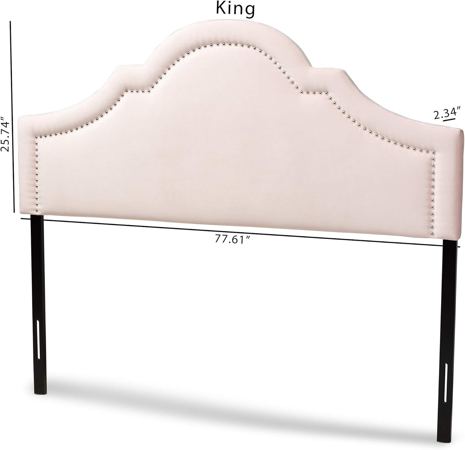 Baxton Studio Headboards, Full, Light Pink