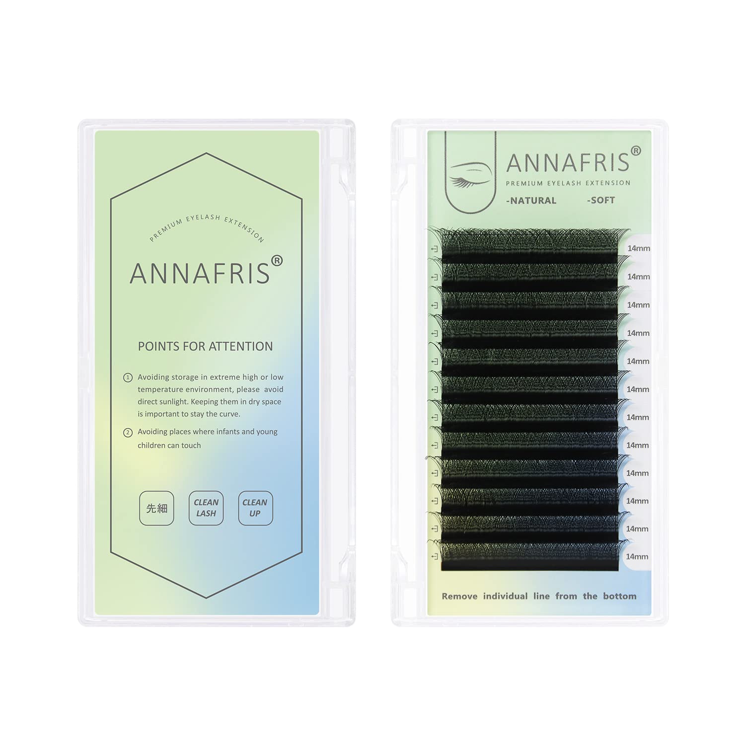3D W estensione delle ciglia Premade volume Ventole Ciglia Finte Lash 0.07 C Curl 8-12mm Mix Naturali Eyelash extension ciglia Forniture (MIX 8-12mm, 3D-W 0.07-C Curl)