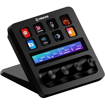Elgato Stream Deck +, Audio Mixer and Studio Controller | LCD buttons, controls and touch bar, multi-actions, smart profiles,