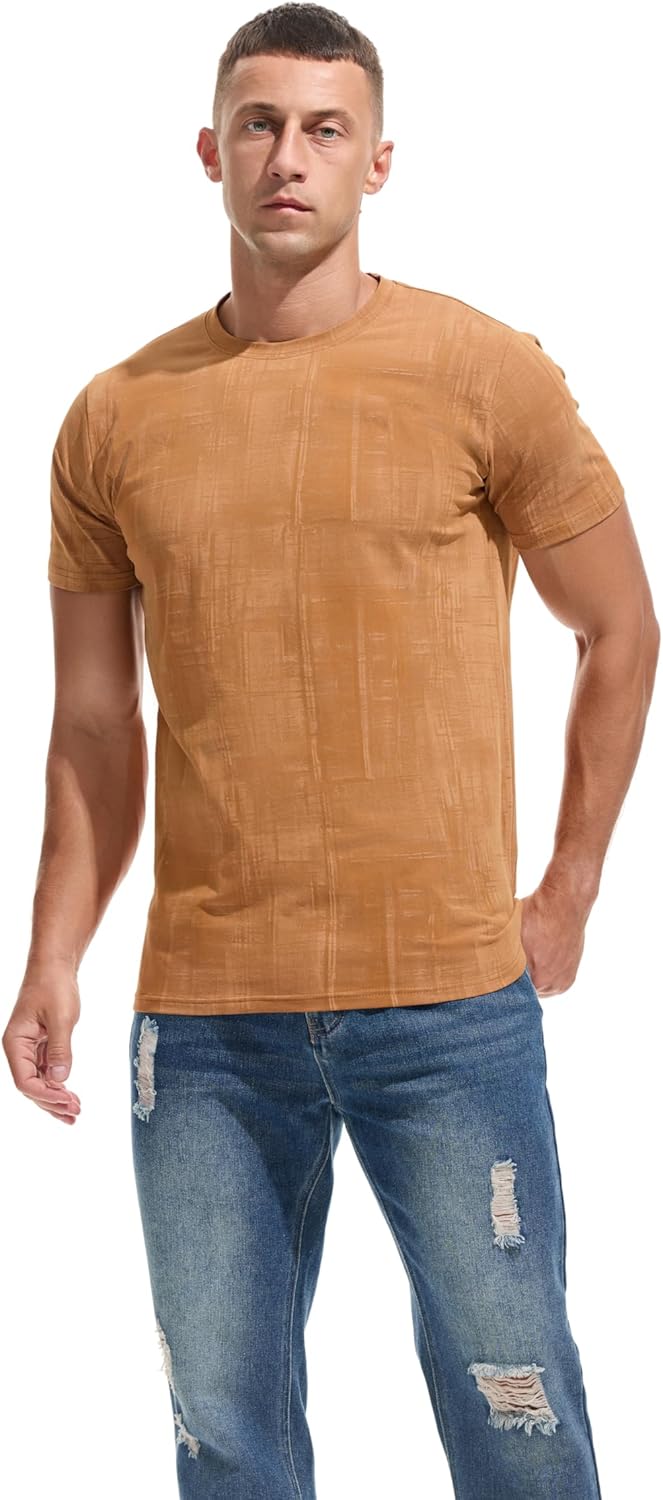 KLIEGOU Men's Graphic T-Shirt 95% Cotton Crew Neck Short Sleeve Tee Soft Stretch Casual Printed Top - Image 4