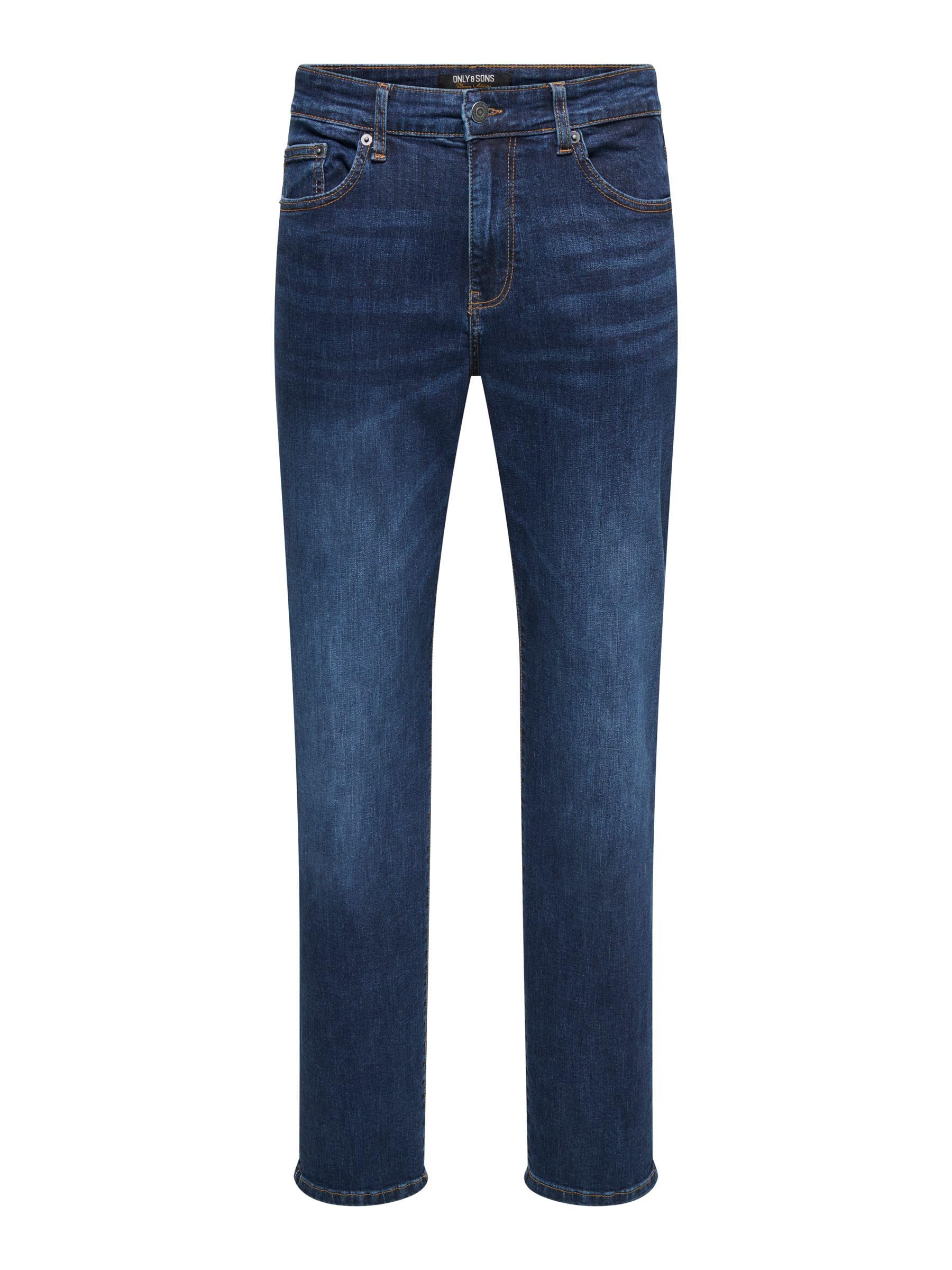 Only and Sons Mens 6752 Mat Skinny Jeans Dark Blue Denim 32W / 32L