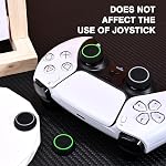 DLseego 4PCS Thumb Grips Caps for Xbox One X S PS5 PS4 PS3 PlayStation DualSense Switch Pro Wireless Controller Steam Deck, Soft Silicone Anti-Slip Button Cap Joystick Cover - Black 1