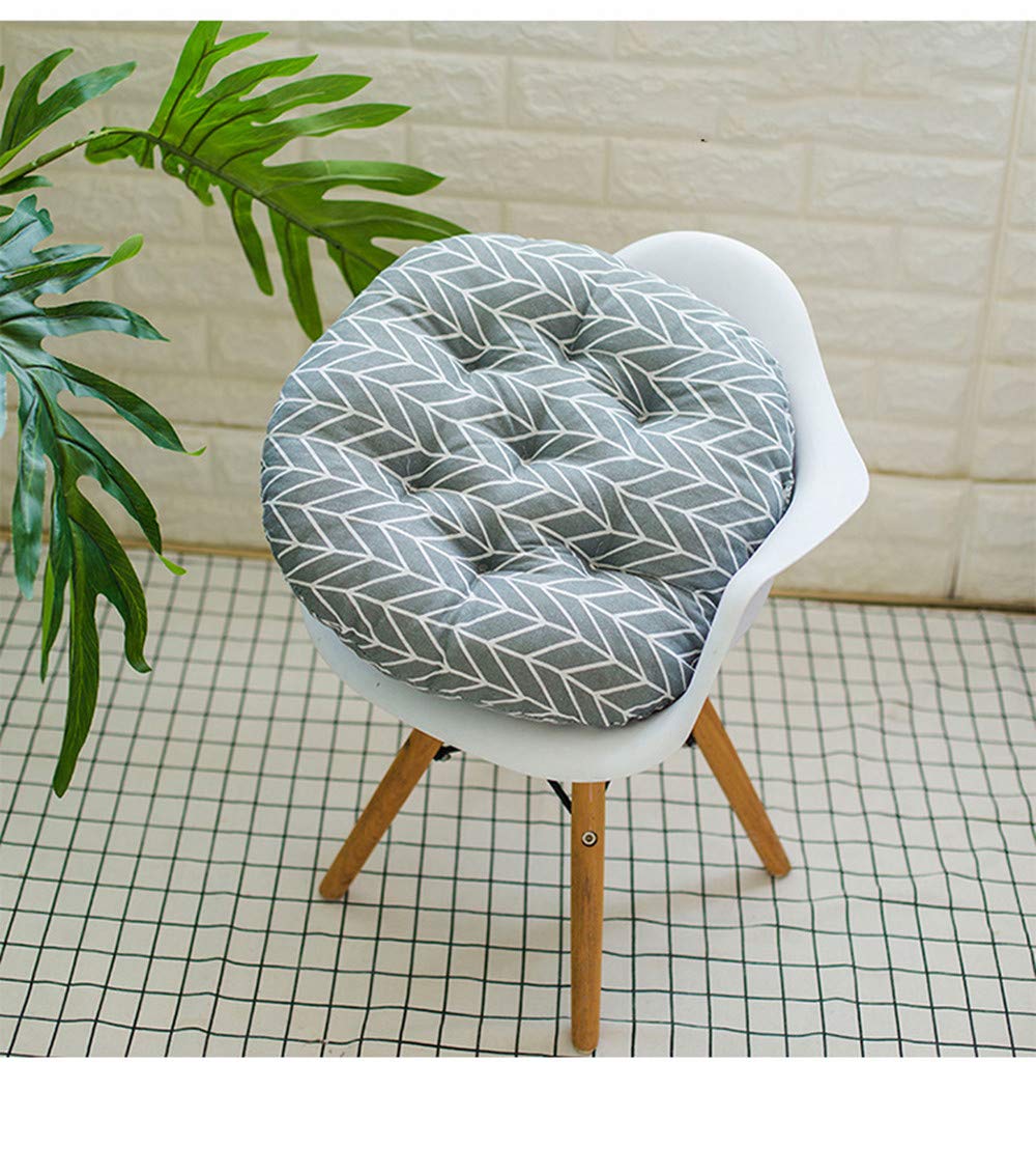 uministyle 2pcs Padded Chair Cushions Garden Dining Round Seat Pad Chair Cushion Chair Mat for Home Office, 40cm (color F)