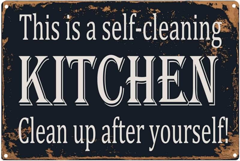 clean up after yourself signs