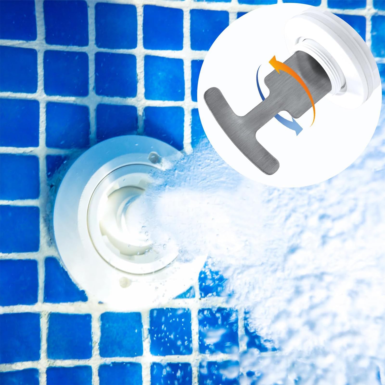 NUTLET Werkzeug Zum Entfernen Von Poolstopfen – Für Hayward Hydro-Stream Düsen SP1419A-E, Edelstahl