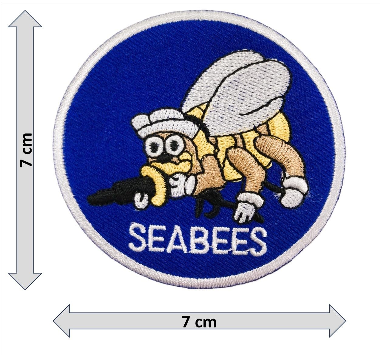 Amazon.co.jp: ワッペン ミリタリー SEABEES 米海軍建設工兵隊
