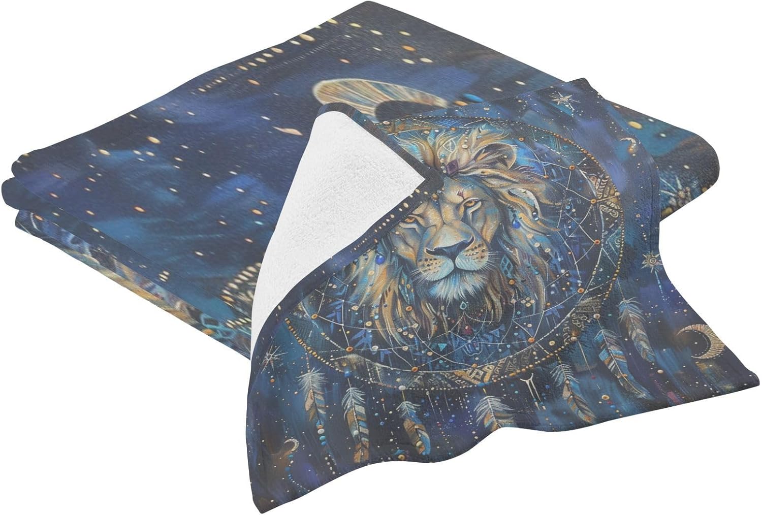 Hand Towels Premium Soft and Highly Absorbent Lion Head 2 Pcs Towels for Bathroom Set 100% Cotton Decorative Face Towels