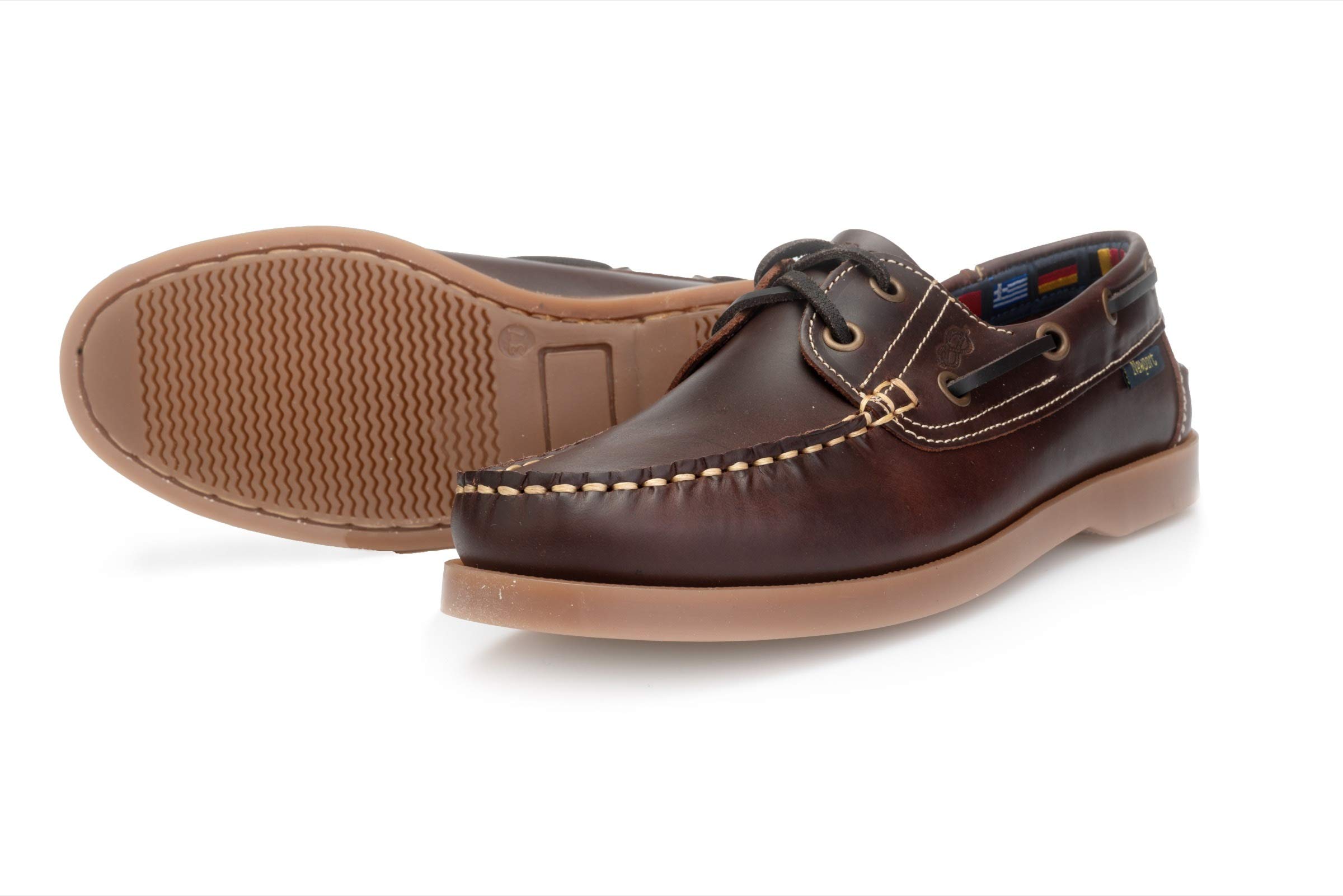 Newport Hamburg Yachting Brandy Bootsschuhe - Segelschuhe Aus Leder EU44