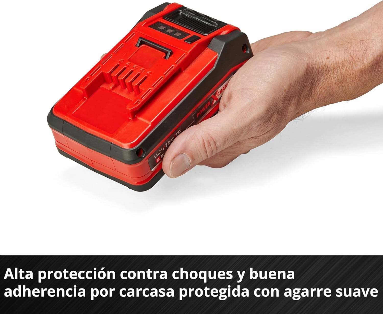 Original Einhell Batería 3 Ah Power X-Change Plus (18 V, Iones Li, de Uso Universal para Todos los aparatos Power X-Change, Control de Nivel de Carga, Twin-Pack, Incl. 2 baterías 3 Ah, sin Cargador)
