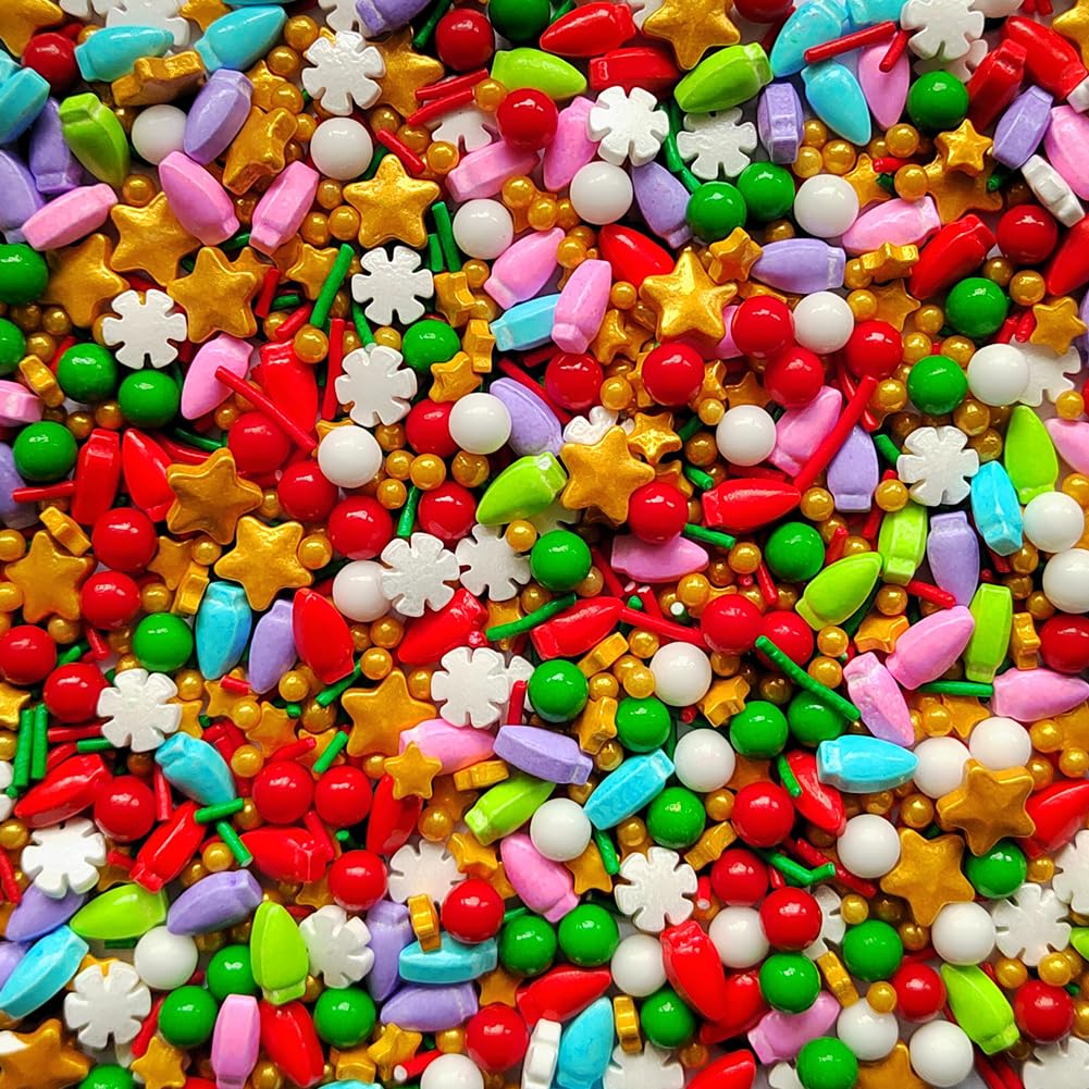 Eastron 1 Bottle Edible Christmas Sprinkles Decorating