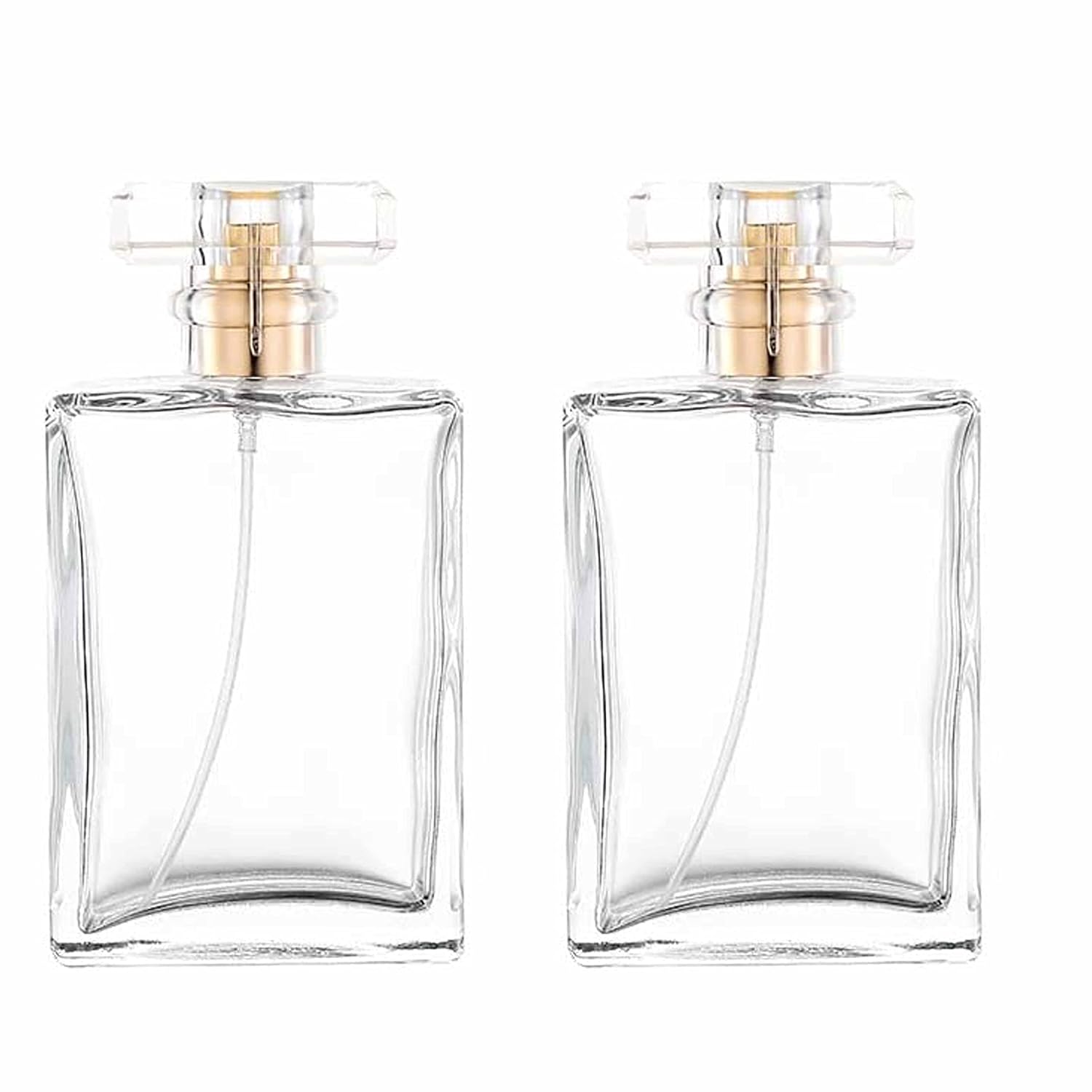 Buy Hunky Dory 2pcs 100ml Empty Clear Glass Delicated Perfume Decant