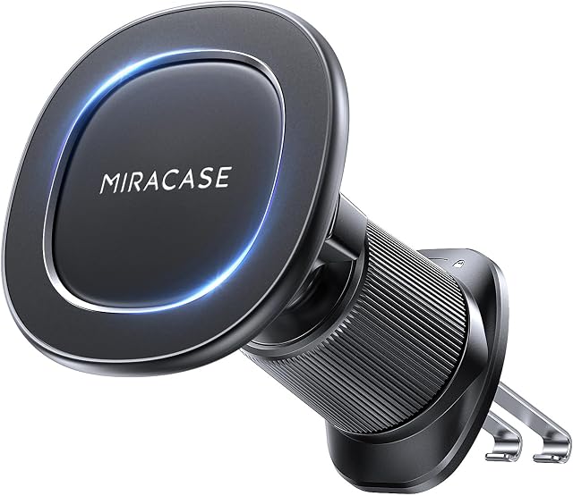 Miracase for MagSafe Car Mount【Streamlined Design & Precision Nuts】 Magnetic Phone Holder for Car Phone Holder Mount Dash for Car Accessories for Men for iPhone 17 Pro Max 16 15 14 13 12