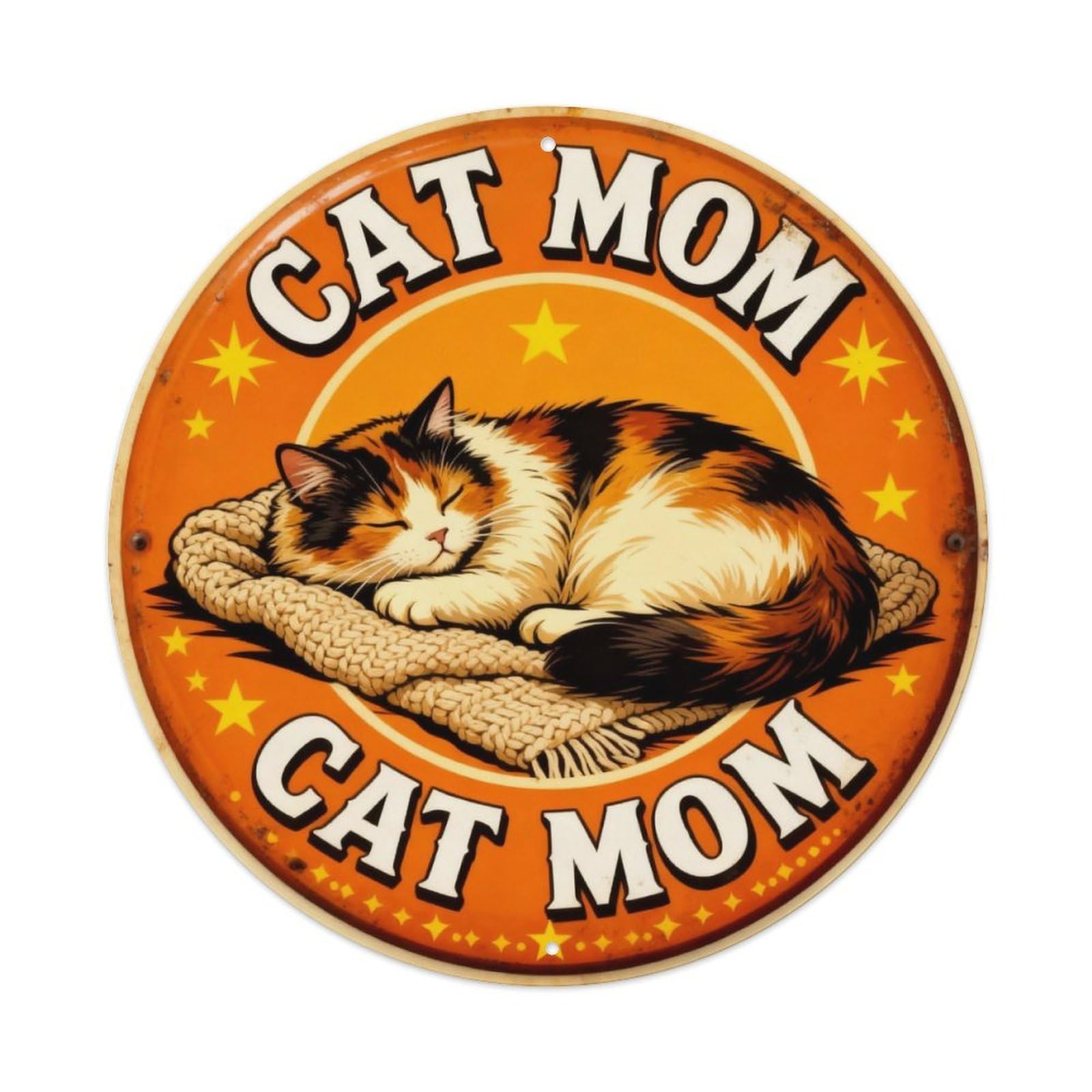 Cat Mom Pet Sign Metal Tin Sign Plaque