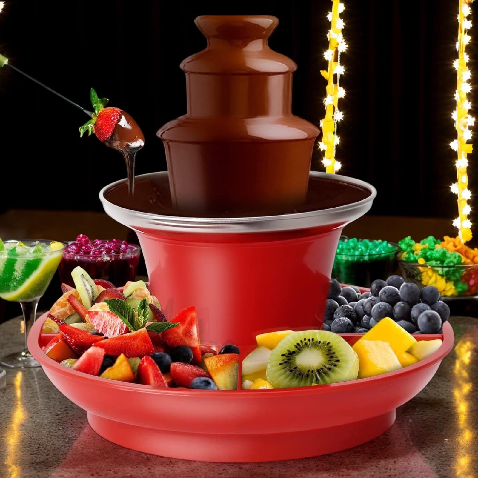 Machine à chocolat de type fontaine Appareil à fondue de 24 centimètres