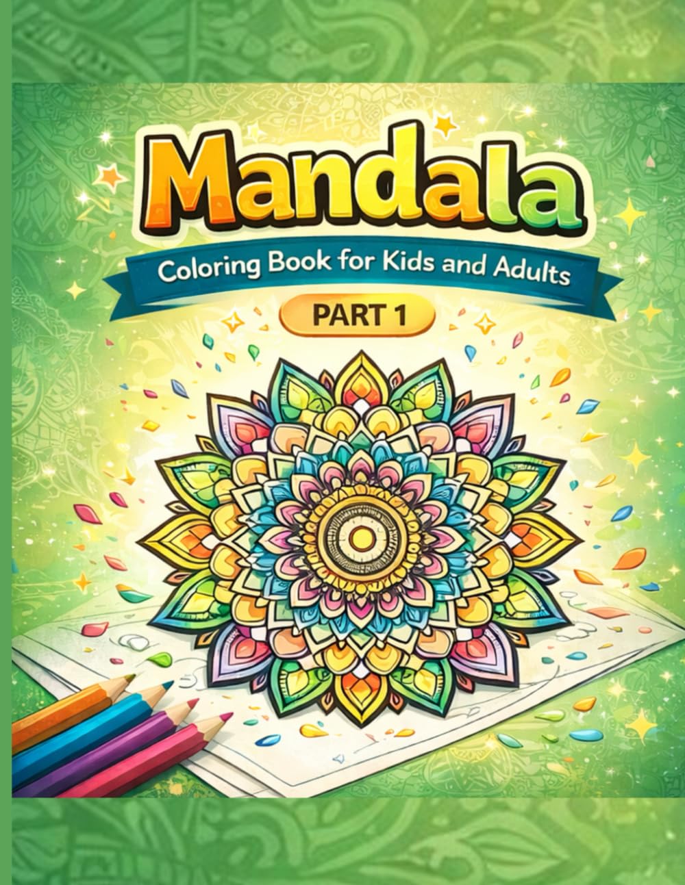 Amazing Mandala Patterns: Relaxation for Kids and Adults Coloring Book with Fun, Easy, and Relaxing Coloring Page