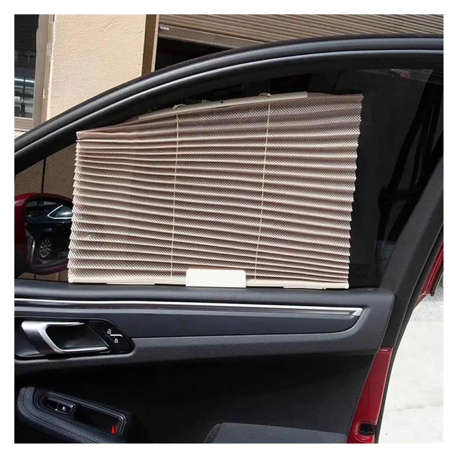 Parasol Interior 1 Parasol De Cortina para Coche, Sombrilla Retráctil Automática, Malla para Ventana Lateral De Coche, Cortina De Protección UV Plegable Sombrilla De Coche(BG)