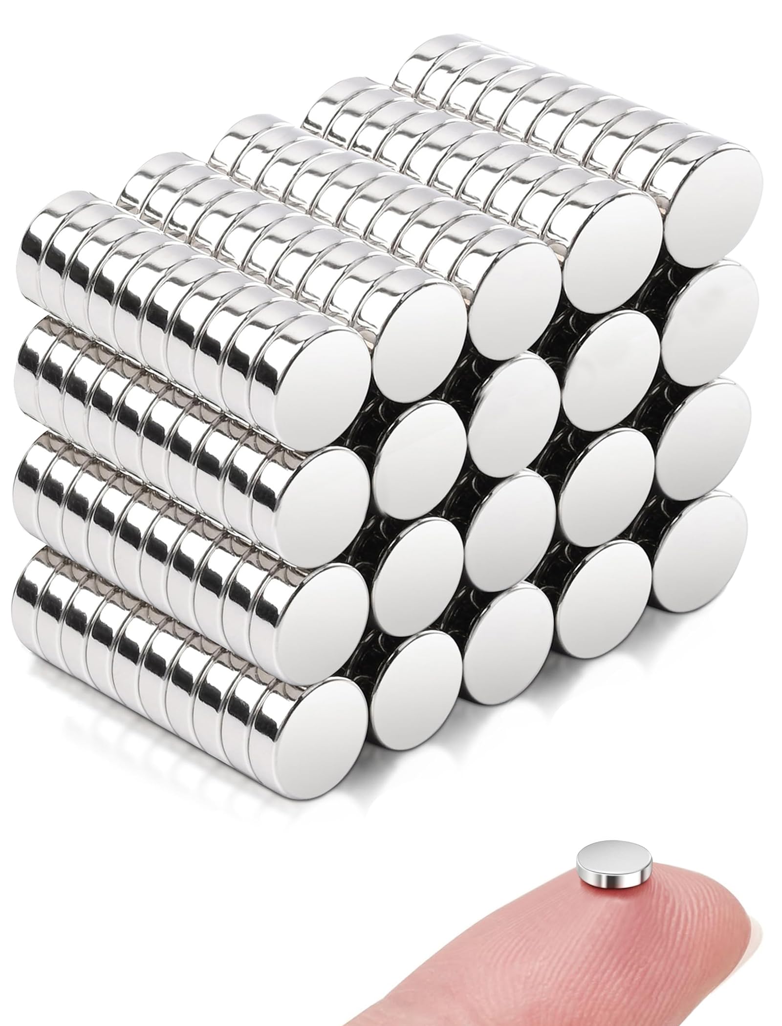 Miangsy Magnete Stark, Magnete für Magnettafel, Mini Neodym Magnete Extra Stark, Runde Kleine Magnete für Kühlschrank, Whiteboard, Pinnwand
