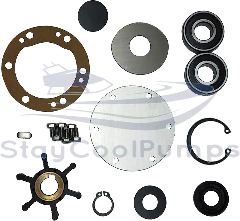 SCP-2.75''wp Sea Water Pump Major Rebuild Kit for Kohler Marine Diesel Generator 256504 9-24EOZ