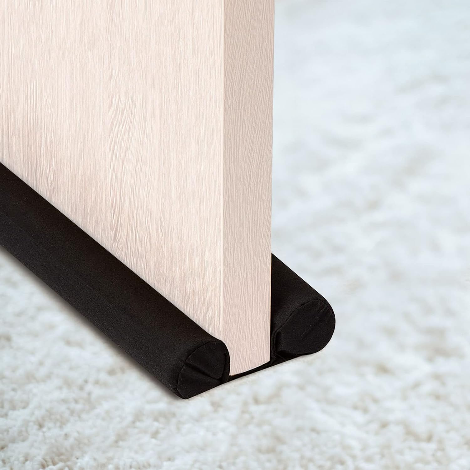 PUNP Twin Door Draft Stopper Under Door Bottom Seal Strip for