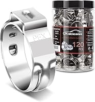 Vista 6 de Hydencam - Paquete de 60 abrazaderas de cincha PEX de 1/2 pulgada, anillos de crimpado de acero inoxidable 304 de alta calidad, anillos de sujeción