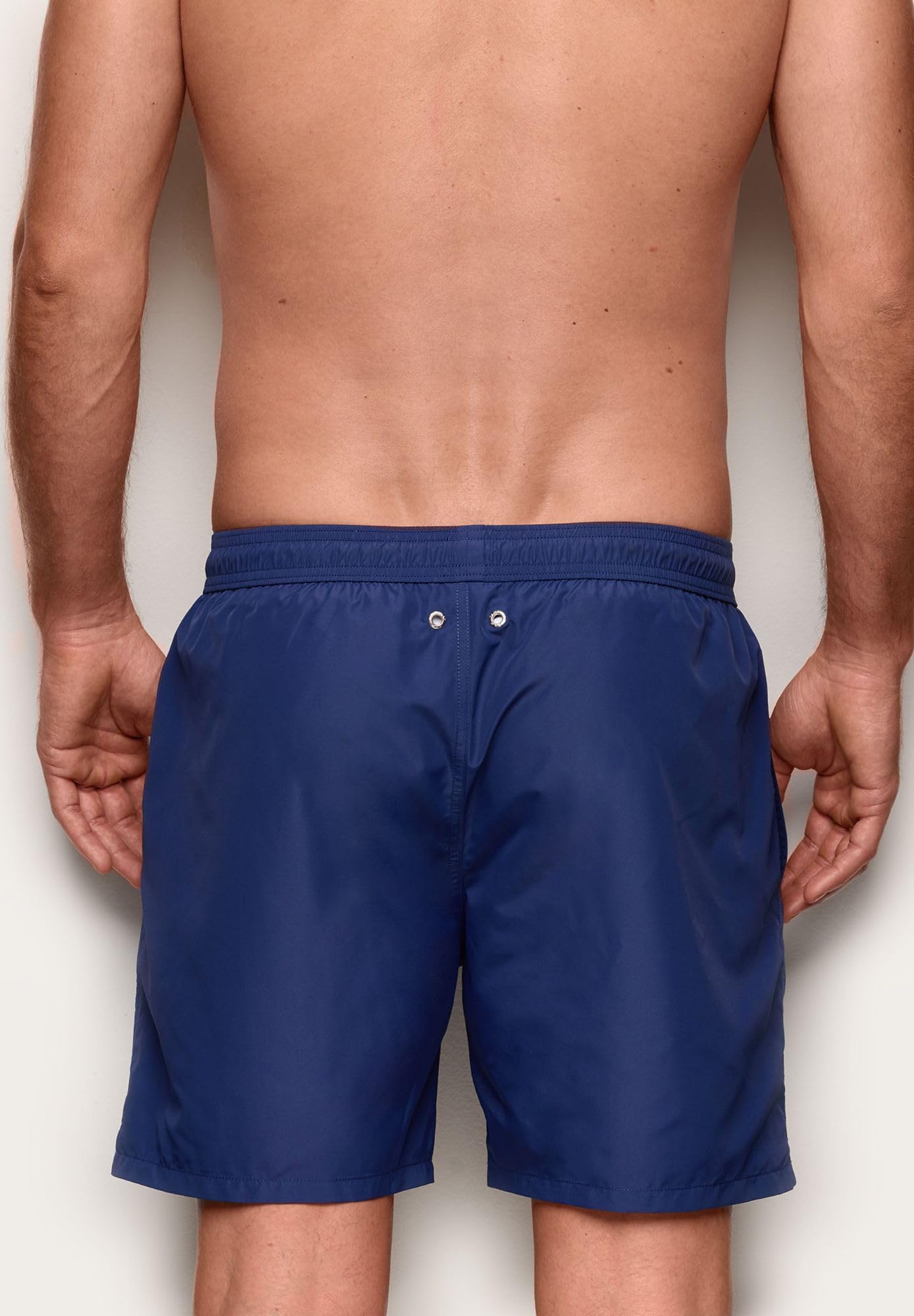 YAMAMAY - Costume Boxer con Tasche Laterali, Uomo, Passepartout, Blu, monocromo