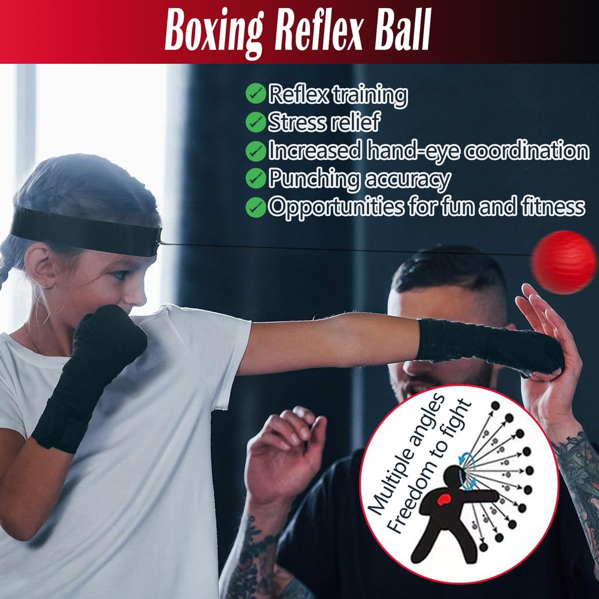 3 w 1 zestaw bokserski z pazurami i rękawicami bokserskimi dla dzieci, z bokserską piłką refleksyjną, zestawem padów bokserskich dla dzieci do treningu Kickboxingu, MMA, Muay Thai, Karate, Taekwondo