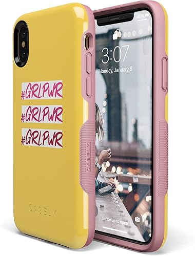Miniatura 4 de Casely Funda para iPhone XXS  #GRLPWR  Triple amenaza  Diseño protector audaz
