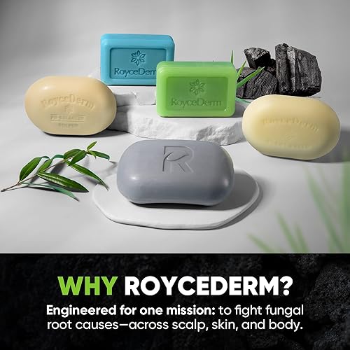 Miniatura 6 de Roycederm Barra de jabón antifúngica  Ayuda con el pie de atleta, la picazón de deportista, la tiña para una piel activa  Alivia la picazón y las