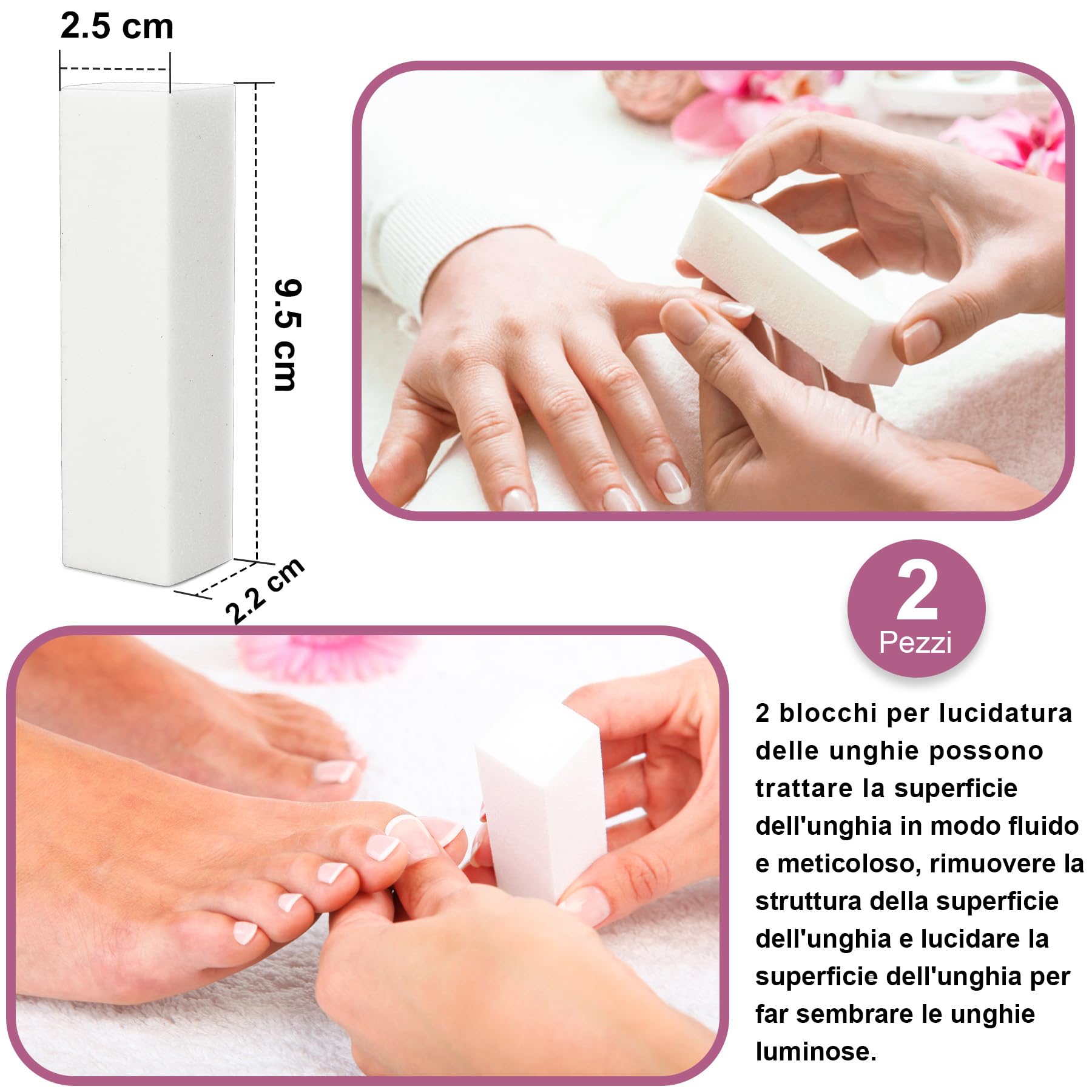 14 Pezzi Lime e Buffer per Unghie Riutilizzabili, Set Completo con Spingi Cuticole, Tronchesino Professionale e Accessori per Manicure e Pedicure, Nail Care per Casa e Salone