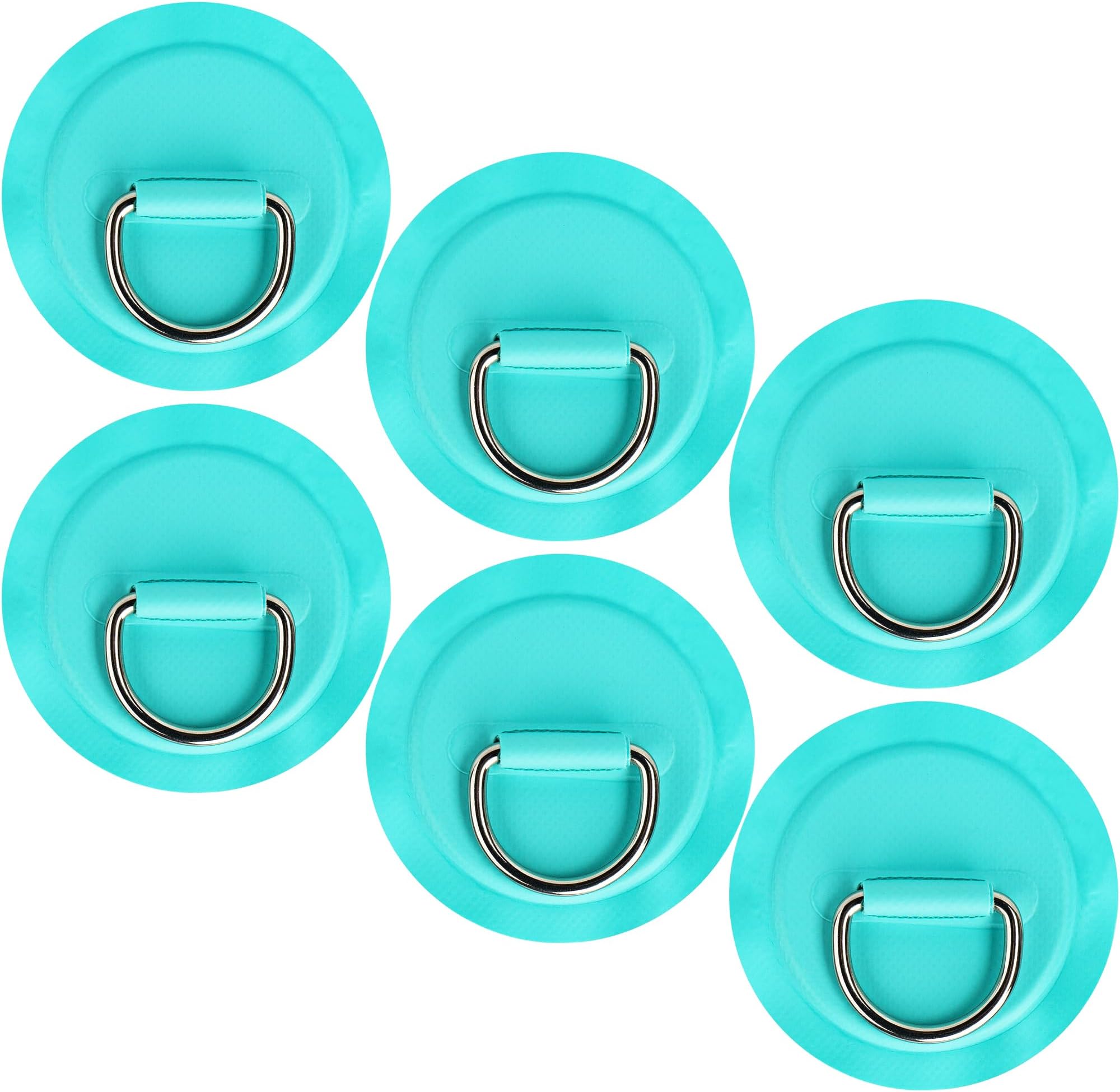 Omoojee Stainless Steel D-Ring Patch Kit, PVC Paddle Board D-Rings for Kayak, Inflatable Boat, Caneo, SUP, No Glue Included, Water-Proof