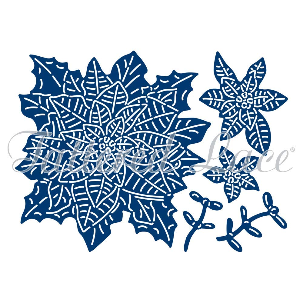 Tattered Lace Poinsettia Perfection Craft Cutting Die Set - 495834