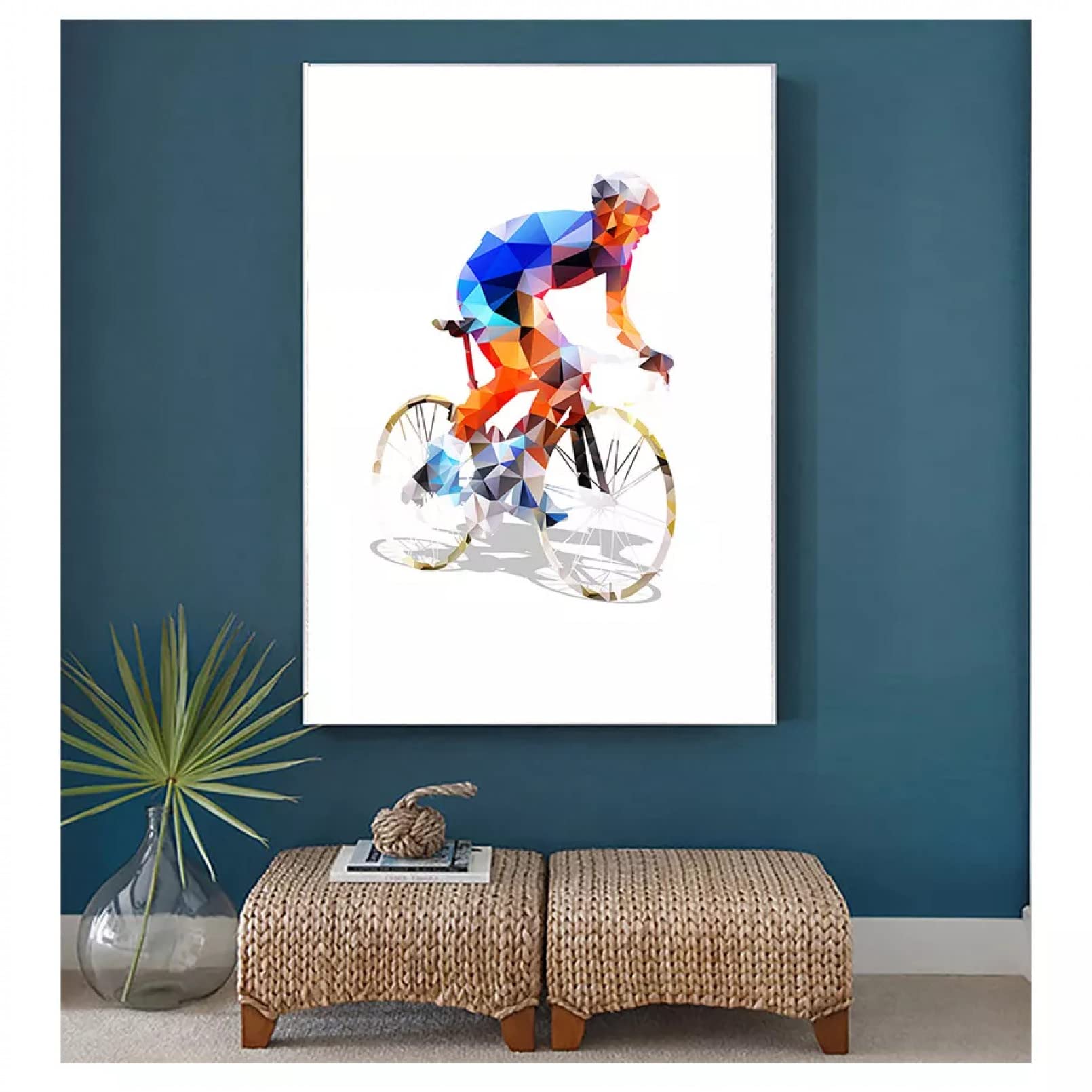 Lienzos de pintura abstracta modernos para decoración de dormitorios sin marco
