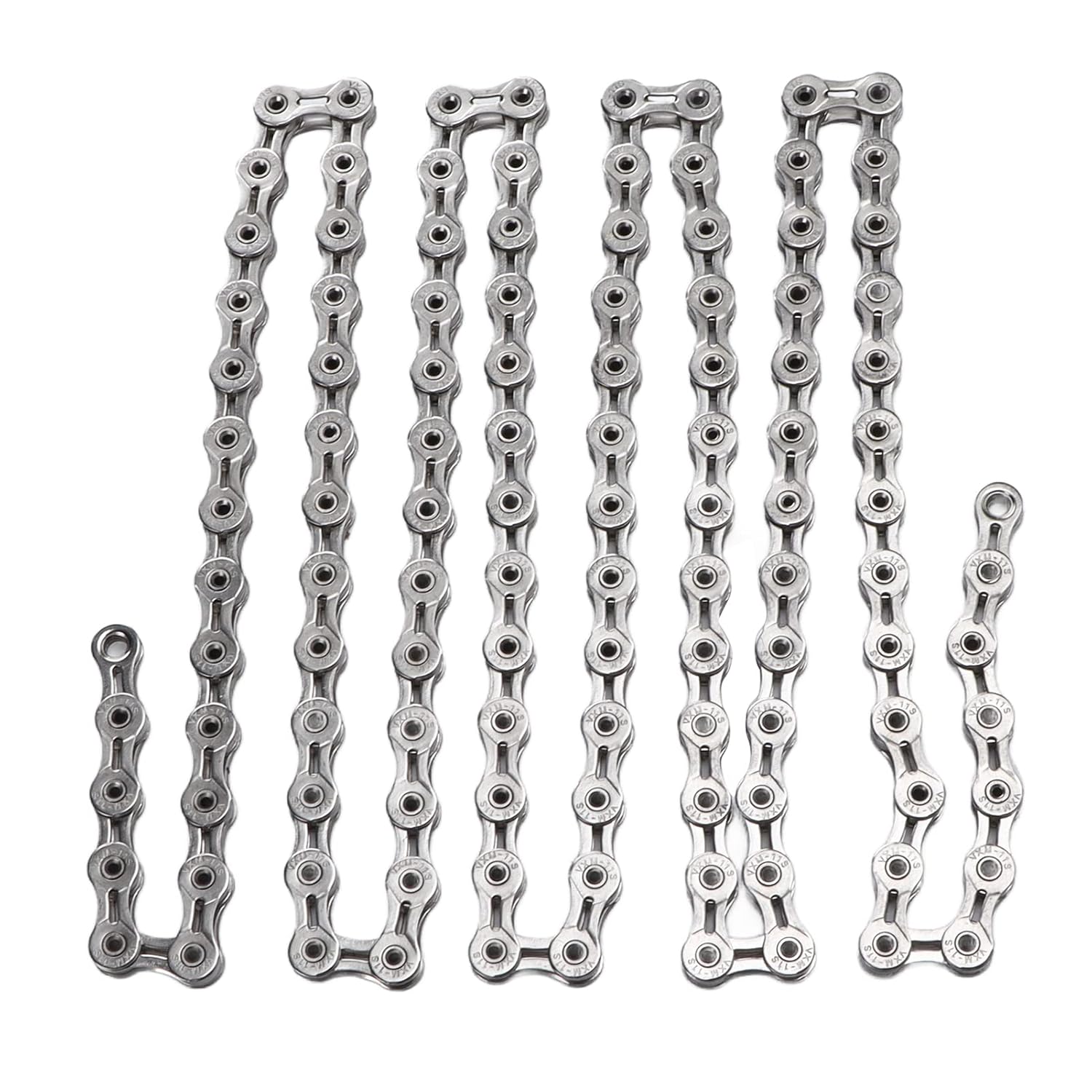 11 Speed Bike Chain, Electroplated Full Hollow, 116 Links, 1 / 2x11 / 128 Inch - High Strength, Anti Rust Durable, Smooth Gear Shifting for Road and Mountain Bikes