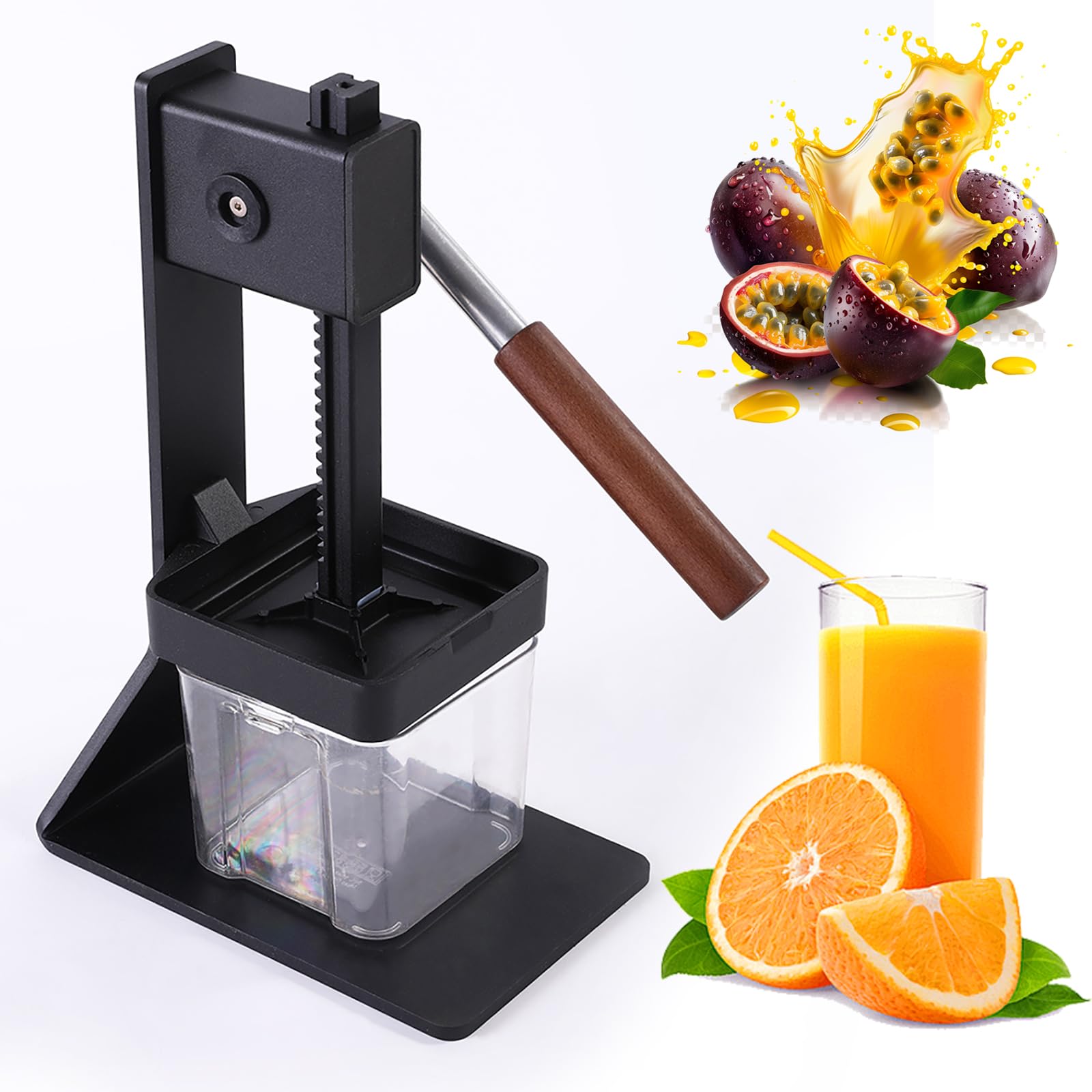 YXZQLOZ Heavy Duty Manual Citrus Juicer Quick Juice Extractor withBase & Detachable Filter for Fresh Squeezed Juice at Home