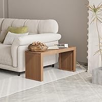 Vista 14 de Banco de comedor de bambú, banco de mesa de cocina de 35 pulgadas, decoración de casa de campo, banco de zapatos de entrada, banco al aire libre