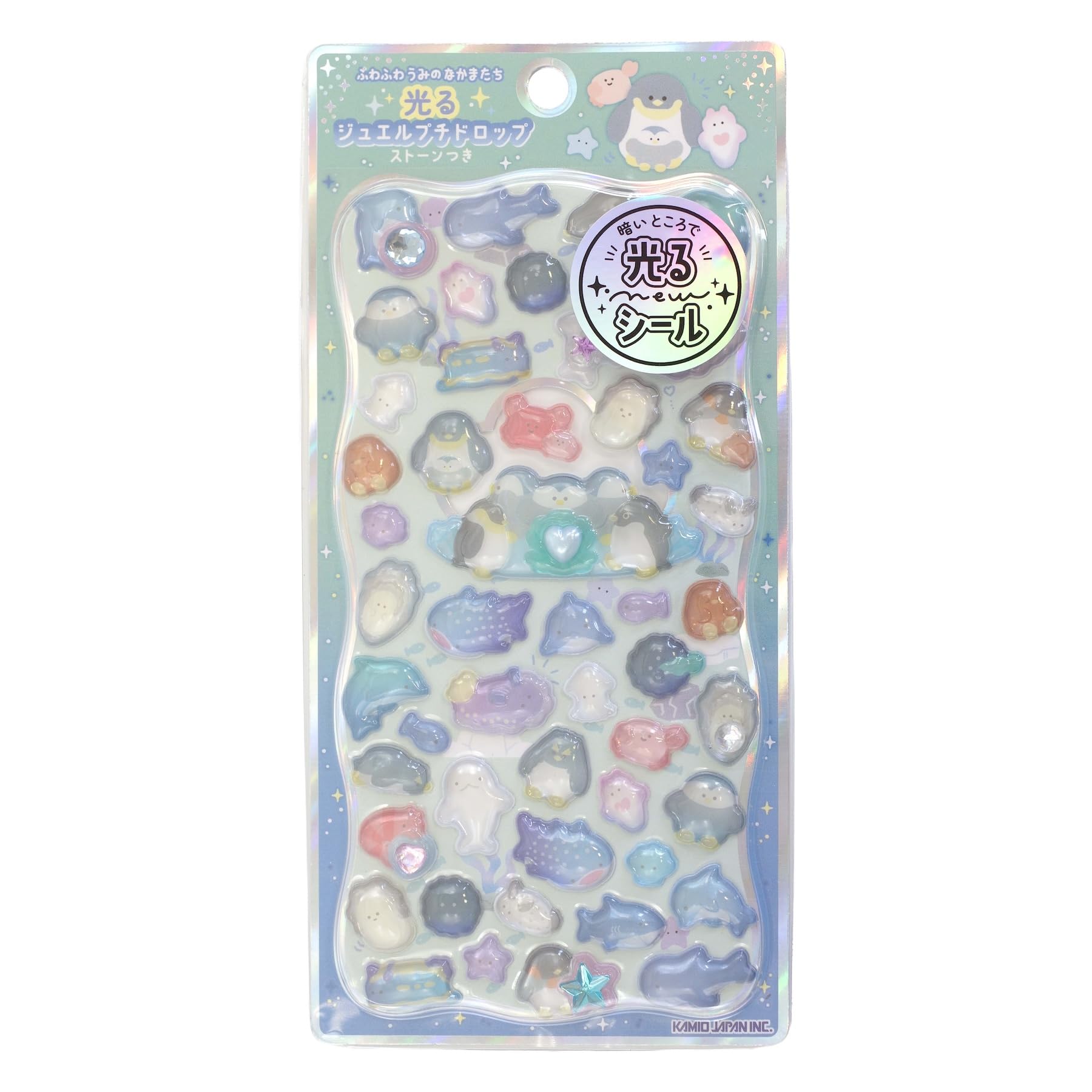 イチページ Amazon.co.jp: カミオジャパン ステッカー 光るプチドロップステッカー