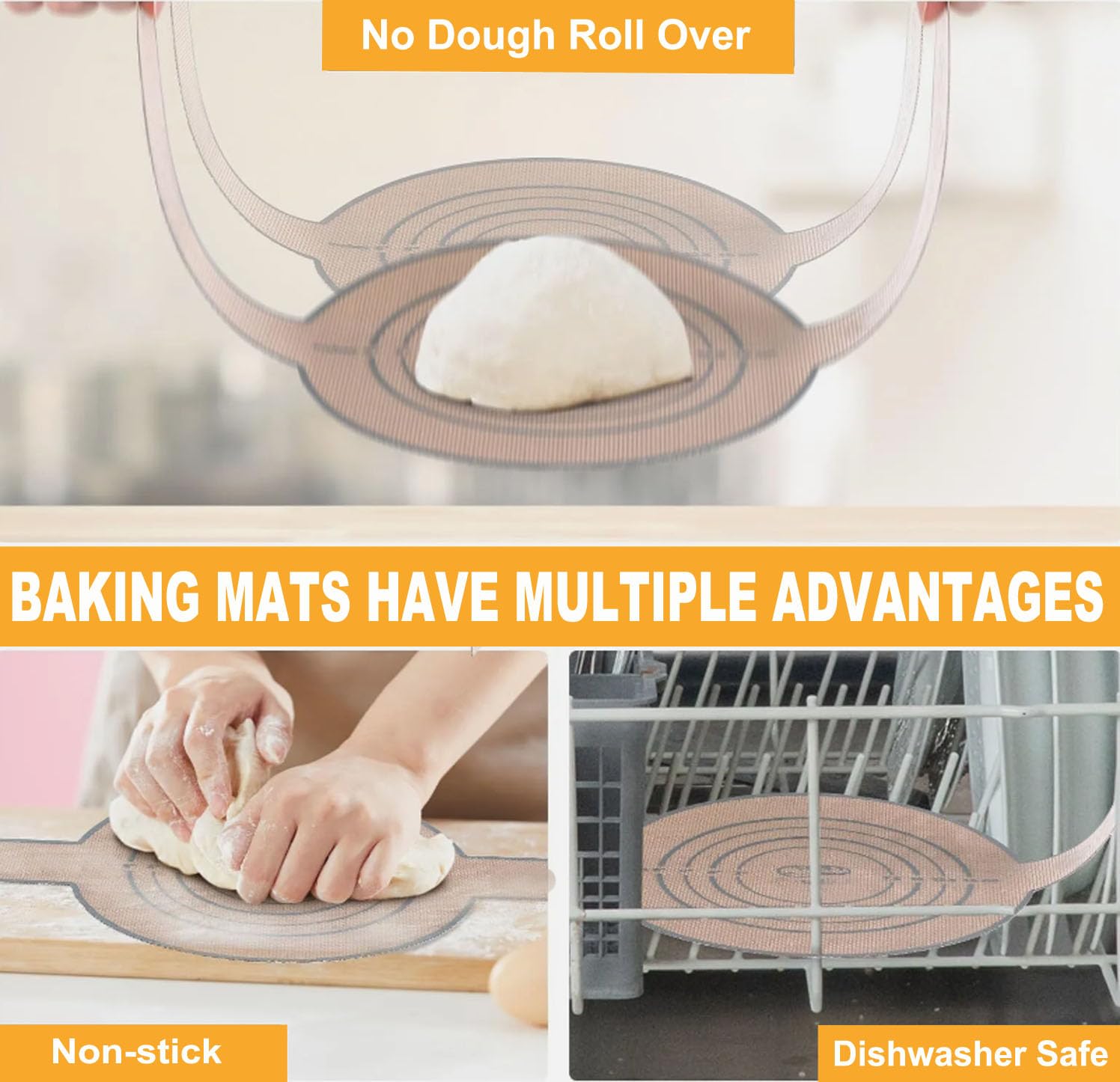 Dutch Oven Silicone Bread Sling - Non-Stick, Easy-to-Clean, Reusable Bread Baking Mat for Transferable Doughs — Amazon image 3