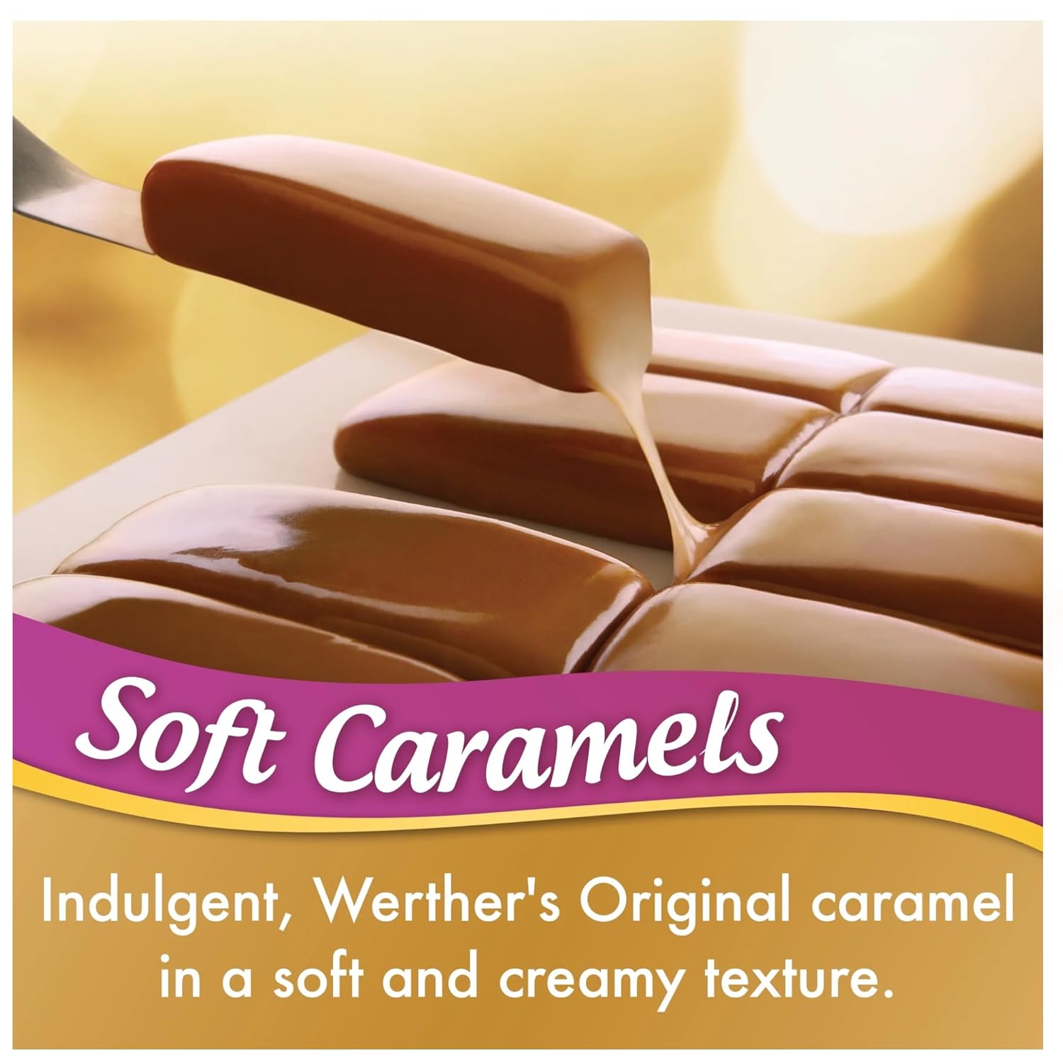 Werther Soft Caramel Candies - 2 lbs of Caramels - Delicious Classic Taste Everyone Enjoys - Stock up with 2lbs of Candy - Perfect for Sharing