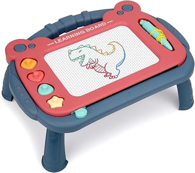 HCFJEH Magnetic Drawing Board for Toddlers 3, Color Erasable Doodle Writing Pad, Learning Painting Sketch Pad, Best Birthday Easter Christmas Halloween Kids Toy Gifts for Boys and GirlsBlue